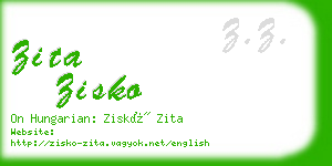 zita zisko business card